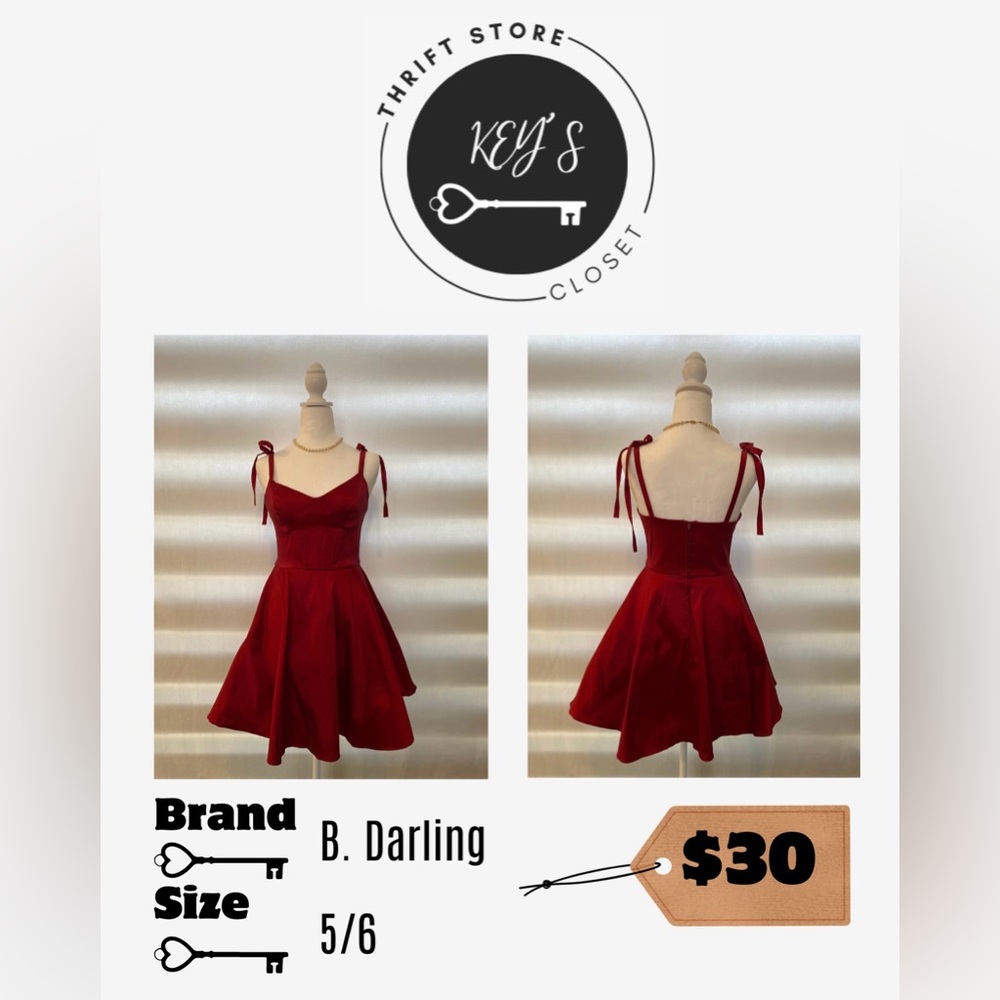 Formal red strap dress